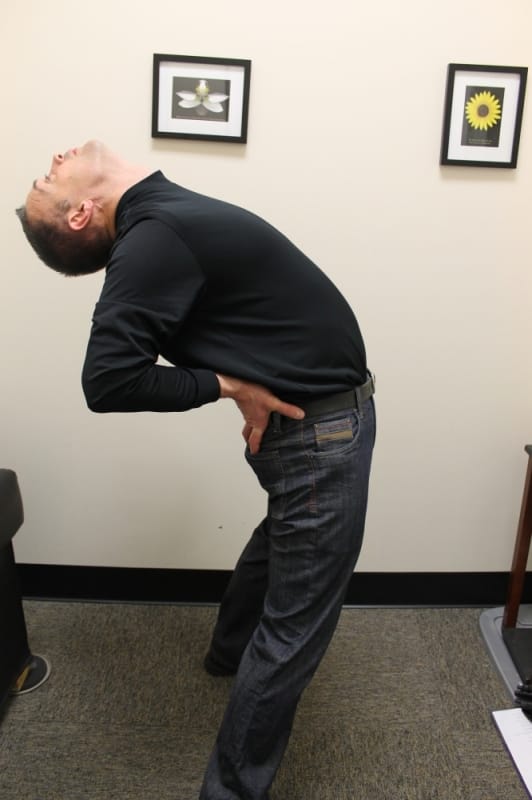 Image of Standing back extensions for disc injury